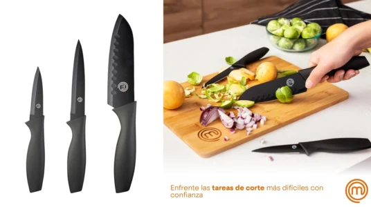 Set de 3 cuchillos de cocina MasterChef
