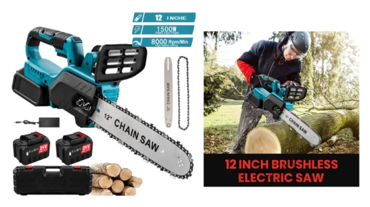 Sierra eléctrica recargable sin escobillas de 12 pulgadas