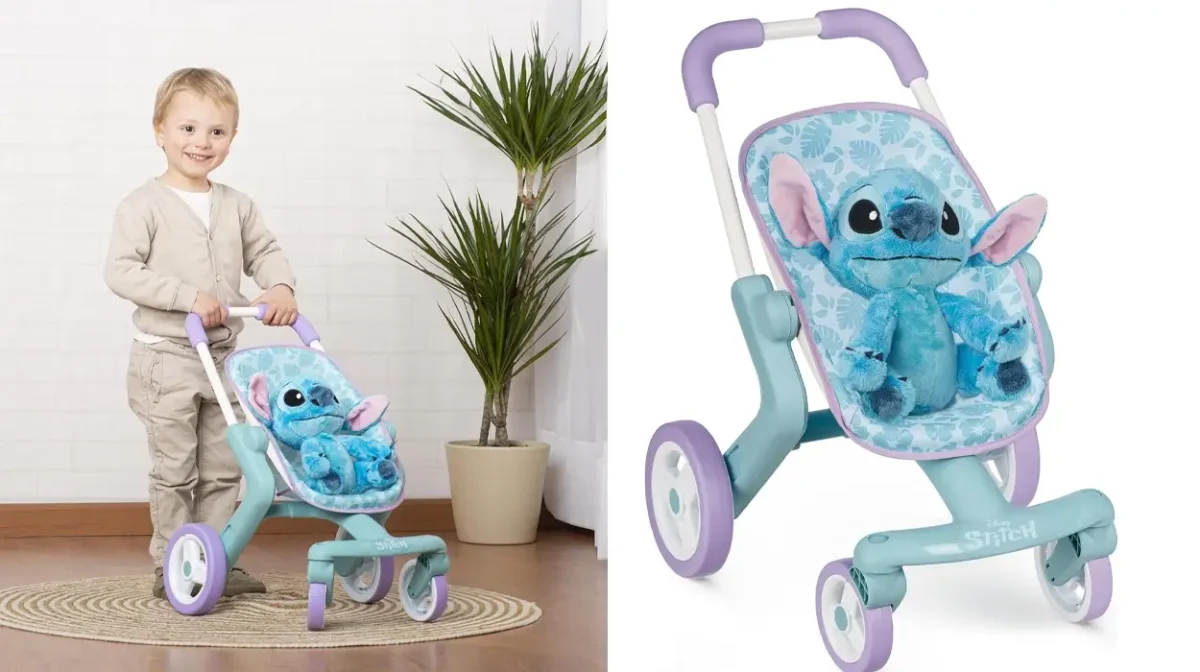 Sillita de paseo Smoby Stitch con peluche de 25 cm