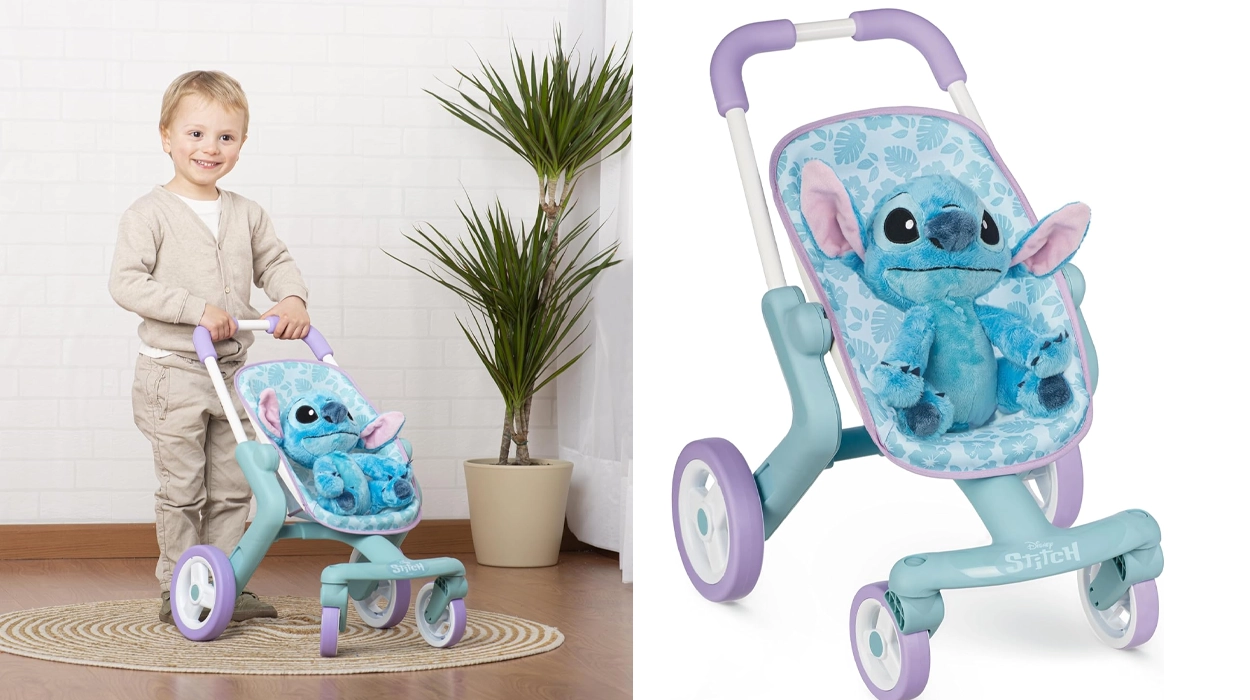 Sillita de paseo Smoby Stitch con peluche de 25 cm