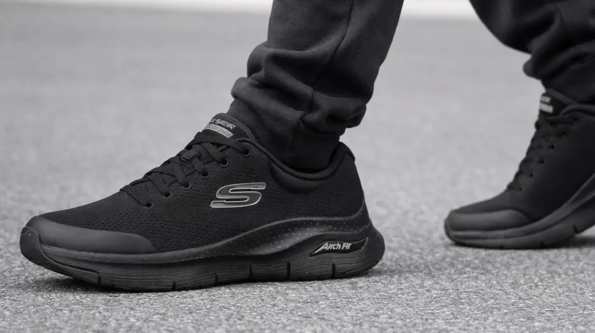 Locura total de precio y van a VOLAR: Skechers Arch Fit negras para hombre