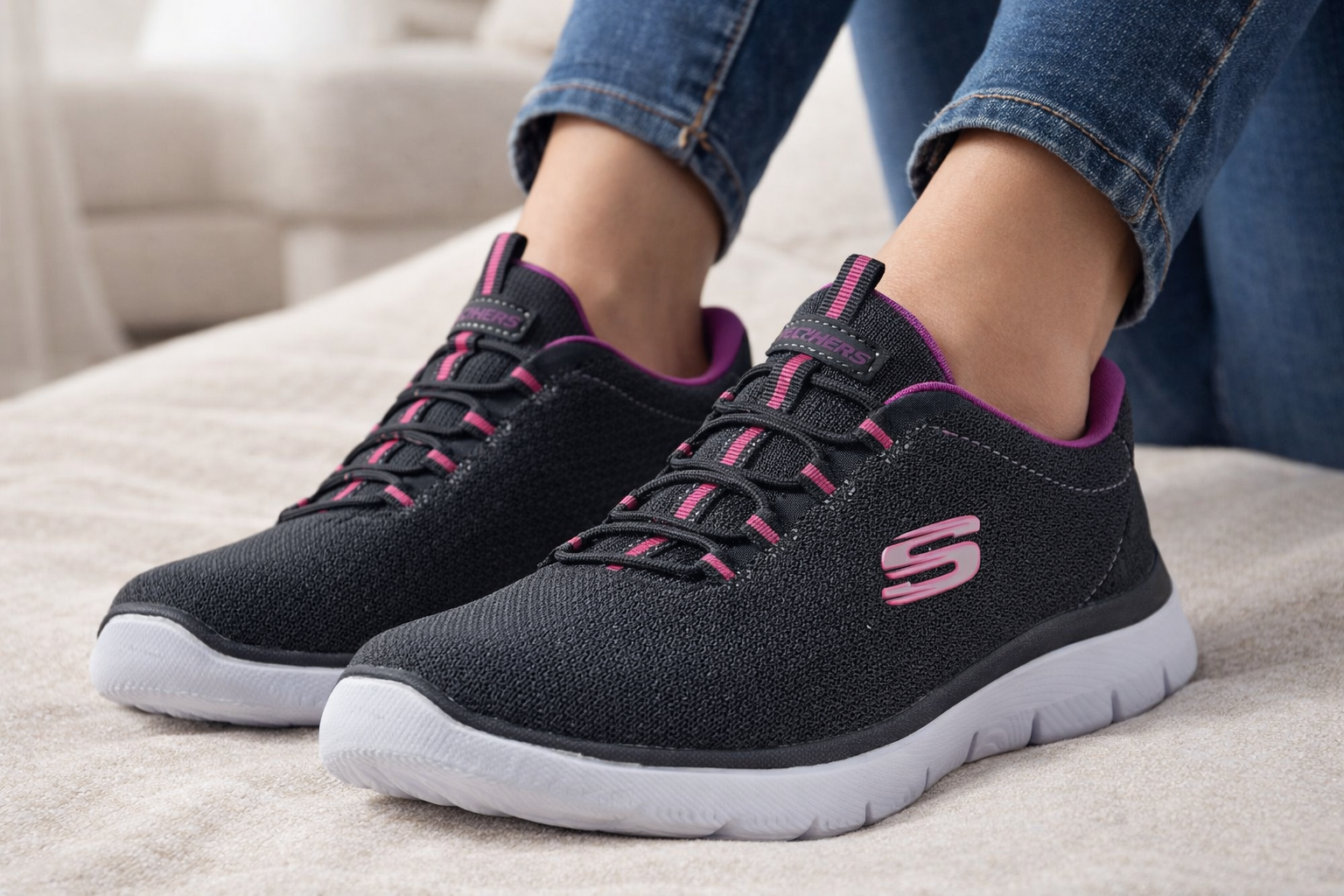 Skechers Summits Purple Trim