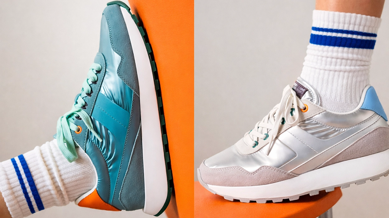 Sneakers metalizadas de piel Gioseppo Praesto para mujer en varios colores