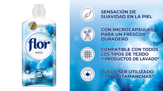 Suavizante Flor Azul de 59 lavados