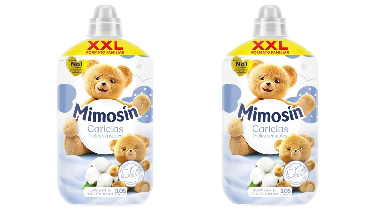 Pack x2 Suavizante concentrado Mimosín Caricias de 105 lavados