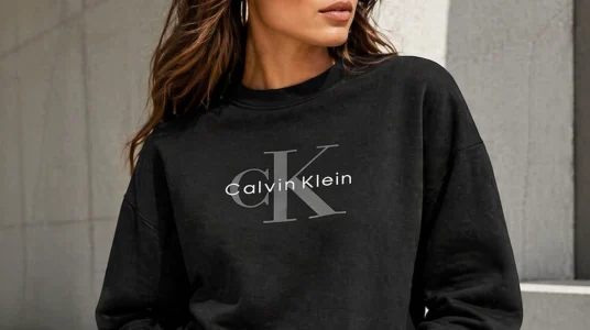 Sudadera Calvin Klein Monologo Frech Terry para mujer