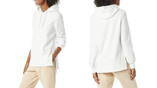 Sudadera tipo túnica Amazon Essentials con capucha y forro polar para mujer