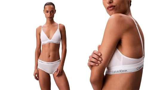 Sujetador Calvin Klein Triangular Lightly Lined Logo