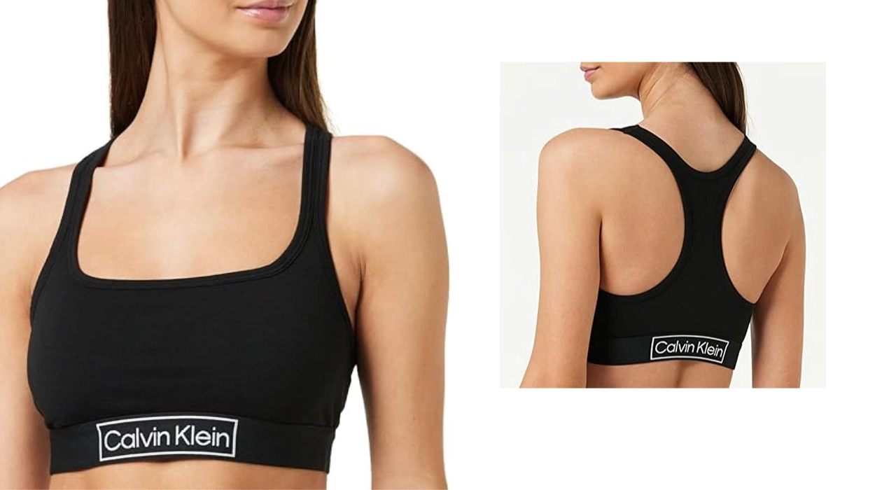 Sujetador bralette Calvin Klein Unlined con espalda deportiva