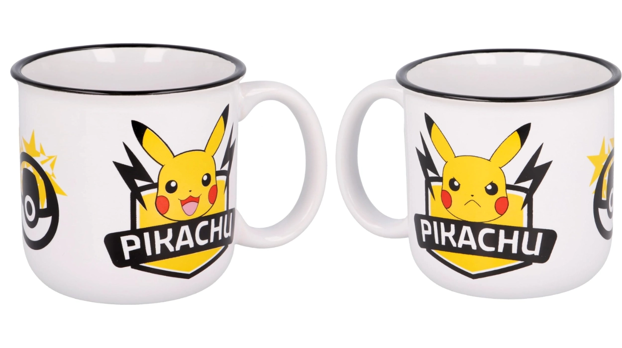 Taza grande de cerámica de Pikachu