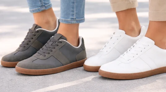 Tenis retro de caña baja Amazon Essentials para mujer