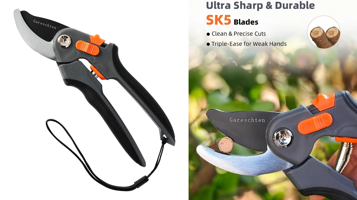 Tijeras de podar de jardín de 22 cm