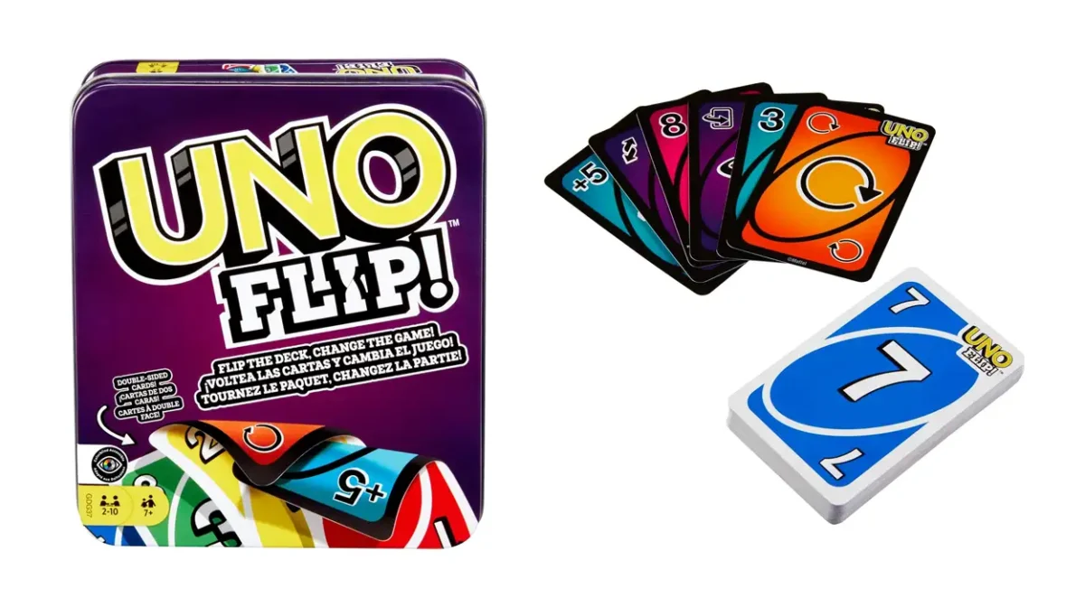 Juego de cartas UNO Flip! en lata