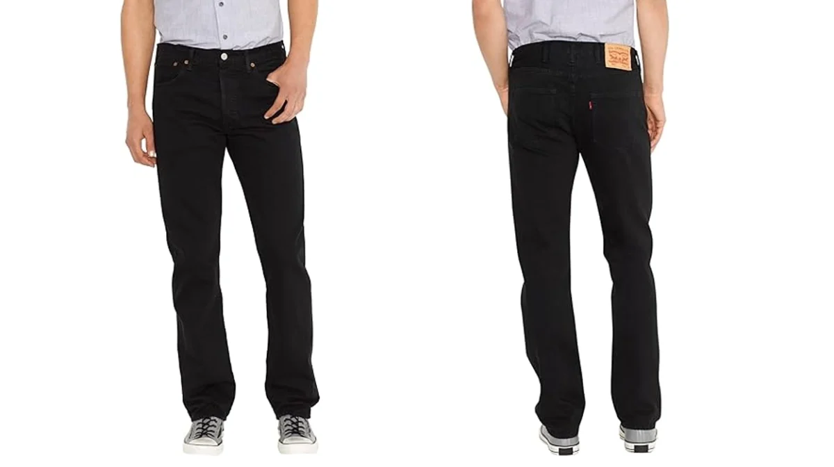 Vaqueros Levi's 501 Original Fit stonewashed black para hombre