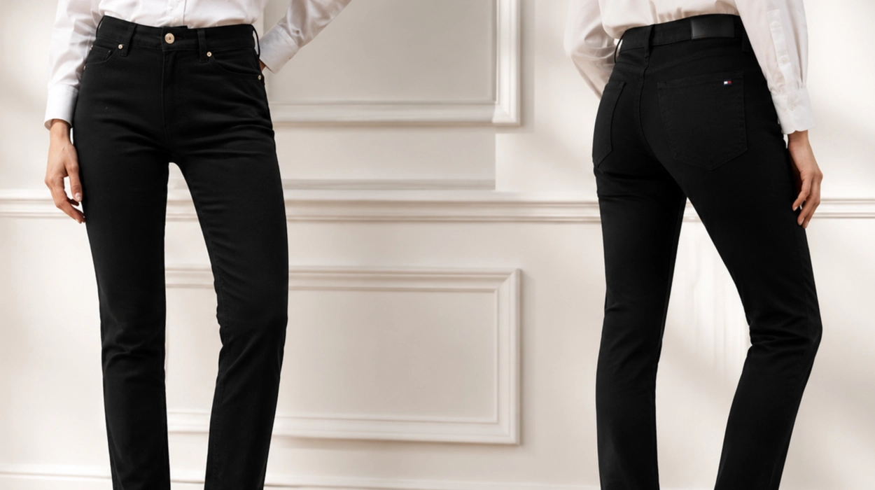Vaqueros elásticos Tommy HIlfiger slim de talle medio para mujer