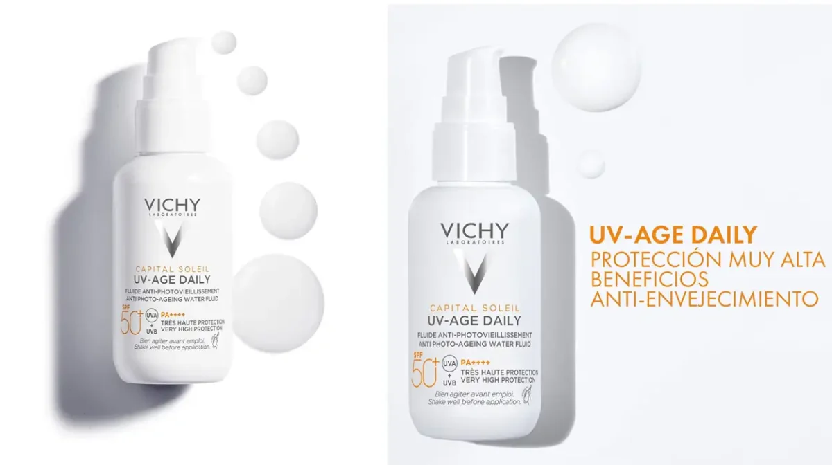 Líquido fotoprotector Vichy UV-Age Capital Soleil SPF50+