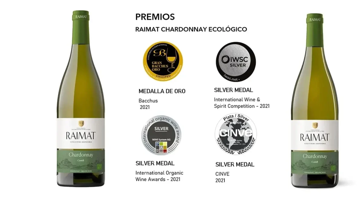 Vino blanco Raimat Castell Chardonnay Ecológico
