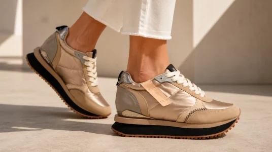 Zapatillas Gioseppo Anif alcochadas con cuña interna para mujer