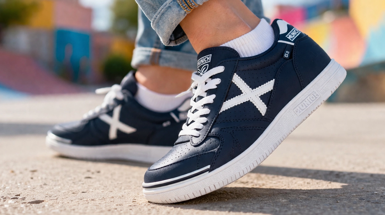 Zapatillas Munich G-3 infantiles en color azul hasta talla 38