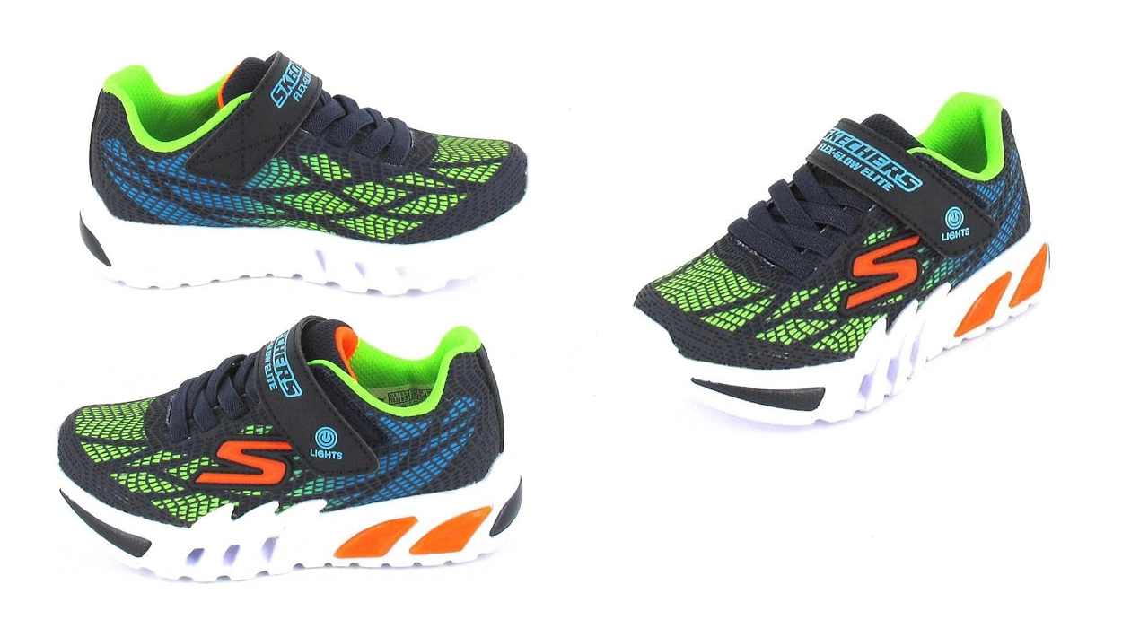 Zapatillas Skechers Flex-Glow Elite con luz para niños