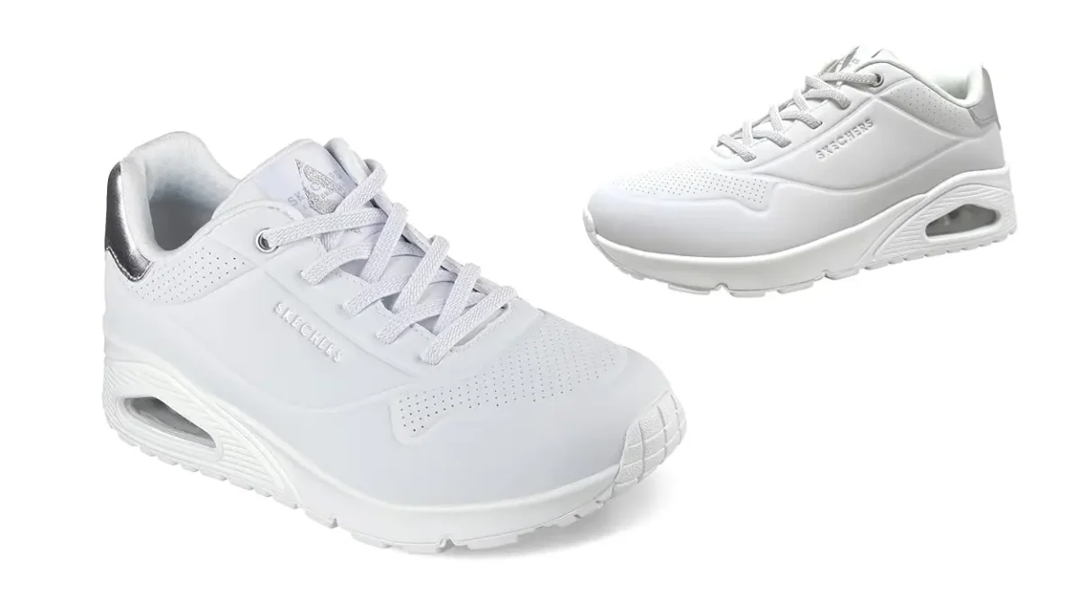 Estilo urbano con amortiguación tipo NUBE: Las chulísimas Skechers Uno Shimmer Away para mujer bajan a precio TOP con este 44% de descuento