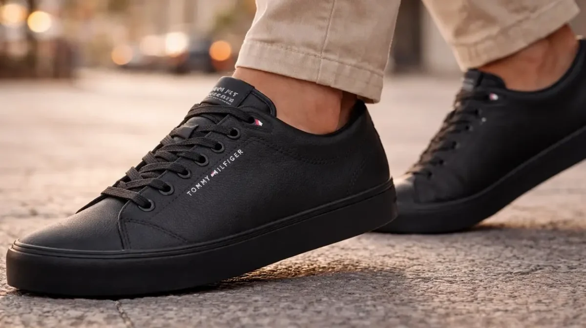 Las sneakers de piel Tommy Hilfiger que siempre funcionan para looks premium bajan hoy a mitad de precio en Amazon