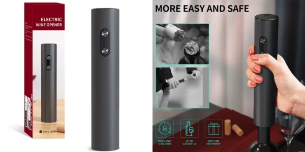 Abridor de vino eléctrico