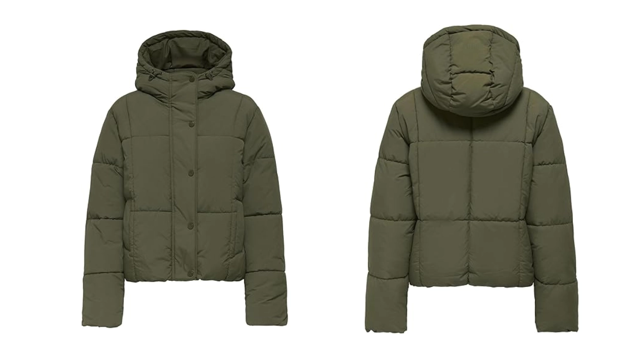 abrigo corto JDY Jdywonder Hood Puffer para mujer