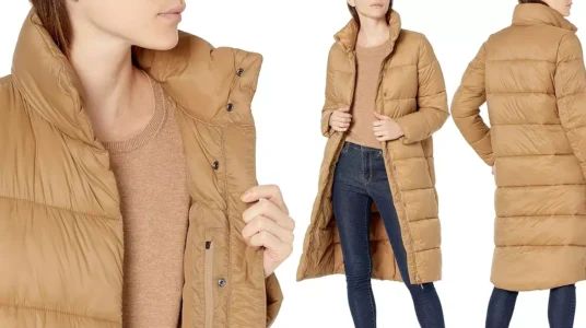 Abrigo de invierno largo y ligero Amazon Essentials