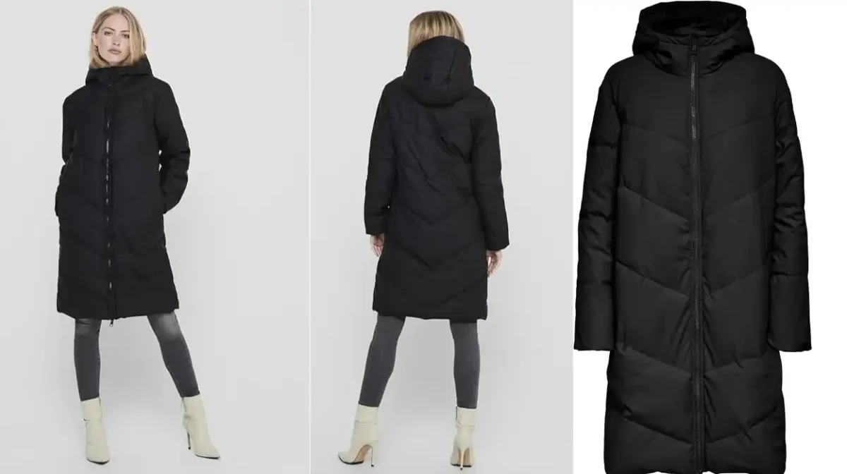 Abrigo largo acolchado Jacqueline de Yong para mujer