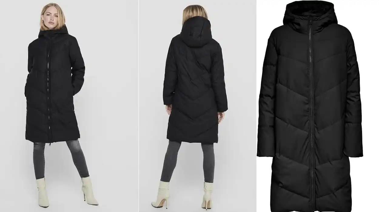 abrigo largo acolchado Jacqueline de Yong para mujer