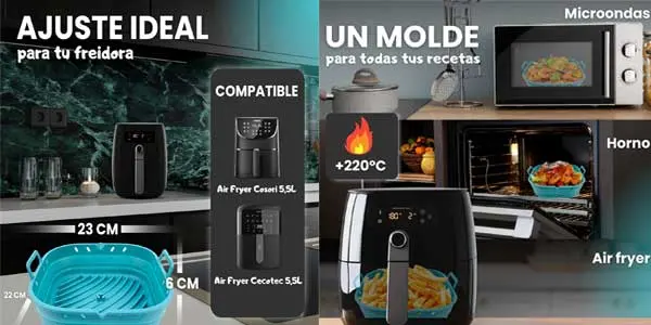 kit de accesorios para freidora de aire silicona Pinisi oferta