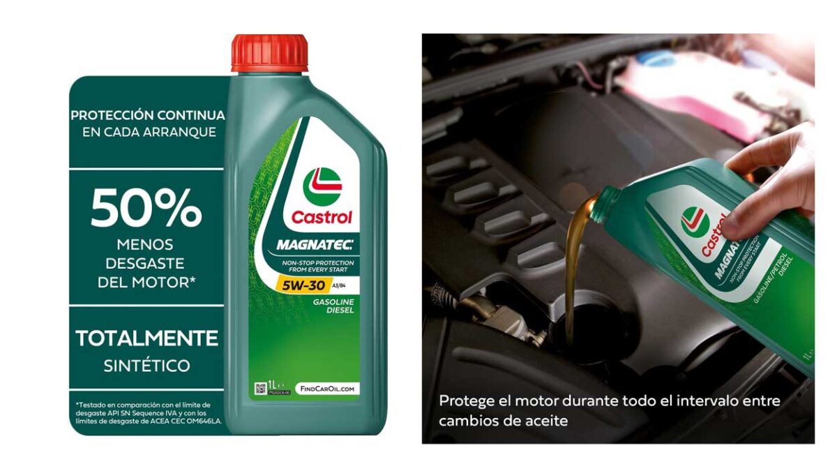 Aceite Castrol Magnatec 5W-30 de 1 litro para el coche