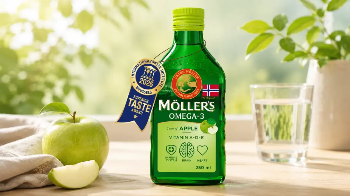 Aceite de hígado de bacalao Möller's de 250 ml con omega-3 y vitaminas