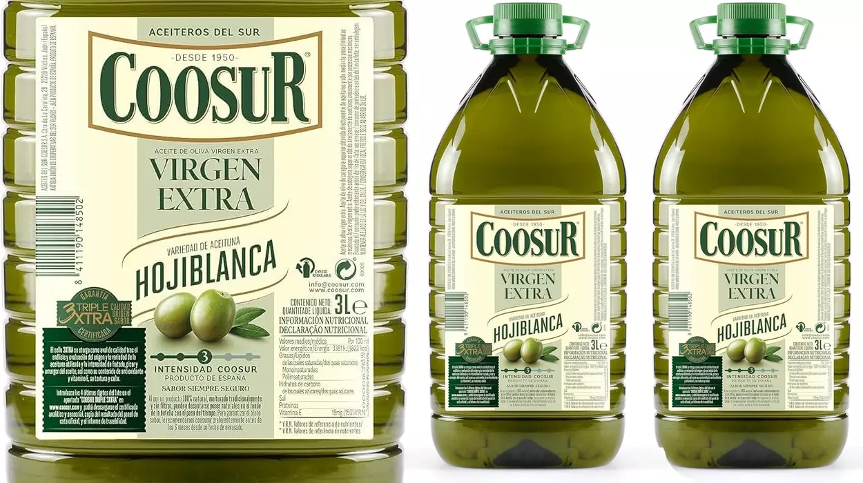 garrafa de Aceite de Oliva Virgen Extra Coosur Hojiblanca