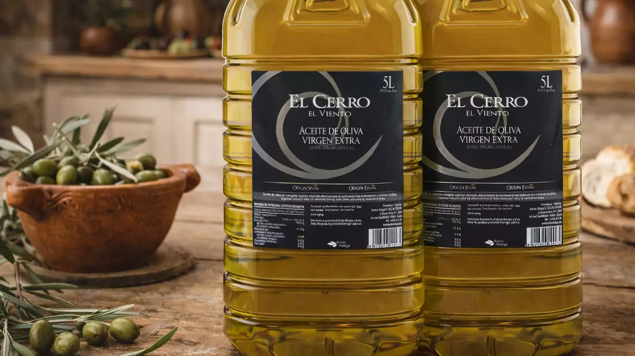 Garrafa de 5 litros de Aceite de oliva virgen extra El Cerro El Viento de Málaga