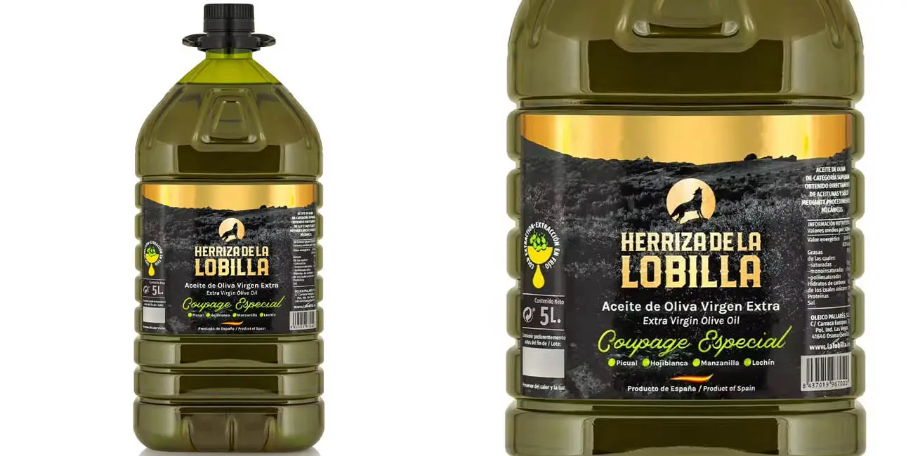 Aceite de oliva virgen extra Herriza de la Lobilla de 5 litros