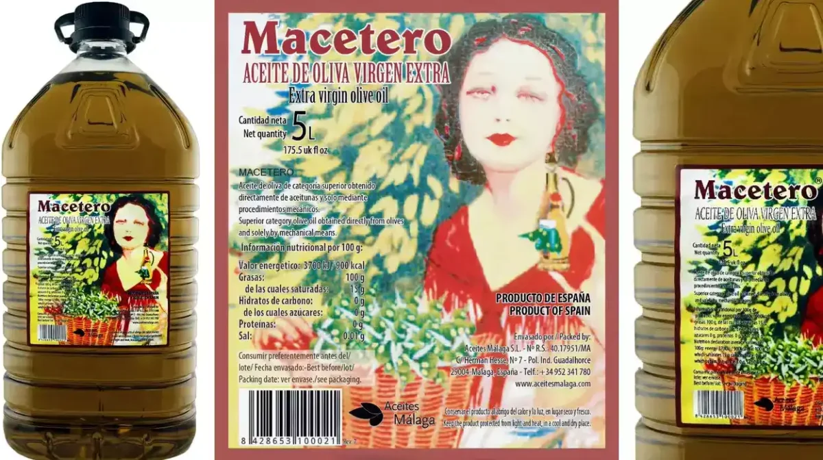 Garrafa 5 litros Aceite de Oliva Virgen Extra Macetero (Málaga)