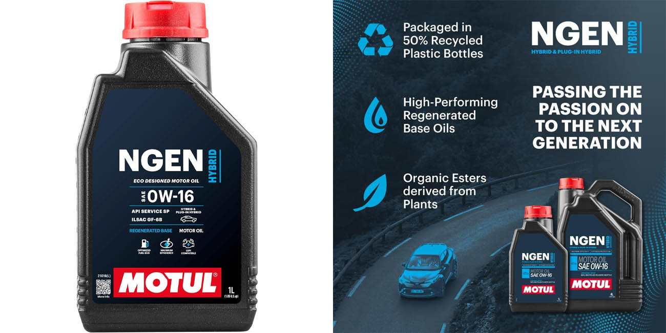 Aceite lubricante para motor Motul Ngen 0W16 para motores híbridos
