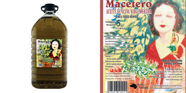 Aceite de oliva virgen extra macetero barato