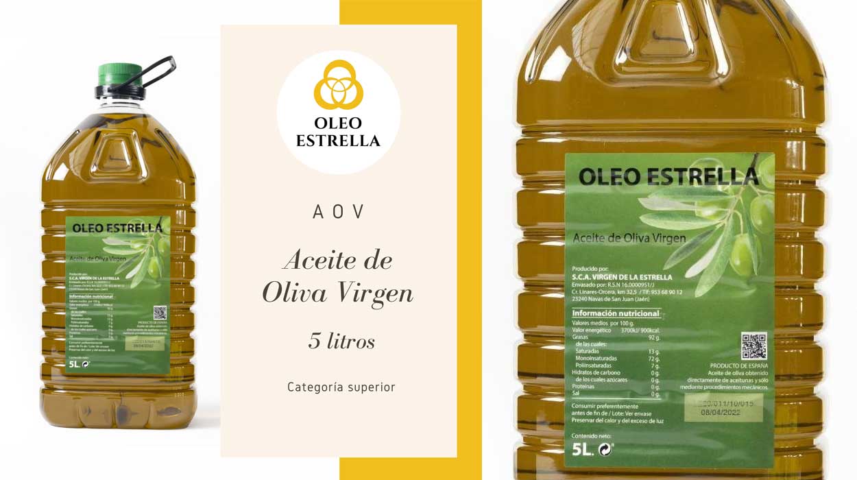 Aceite de oliva virgen Oleoestrella barato