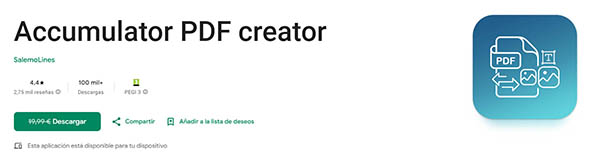 Accumulator PDF Creator descarga gratis