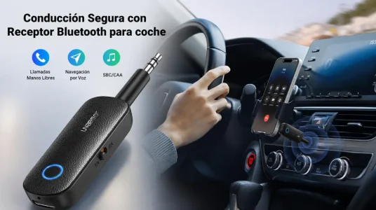 UGREEN Transmisor Receptor Bluetooth 5.4: versátil adaptador 2 en 1 para TV, coche y PC con audio Jack de 3,5 mm