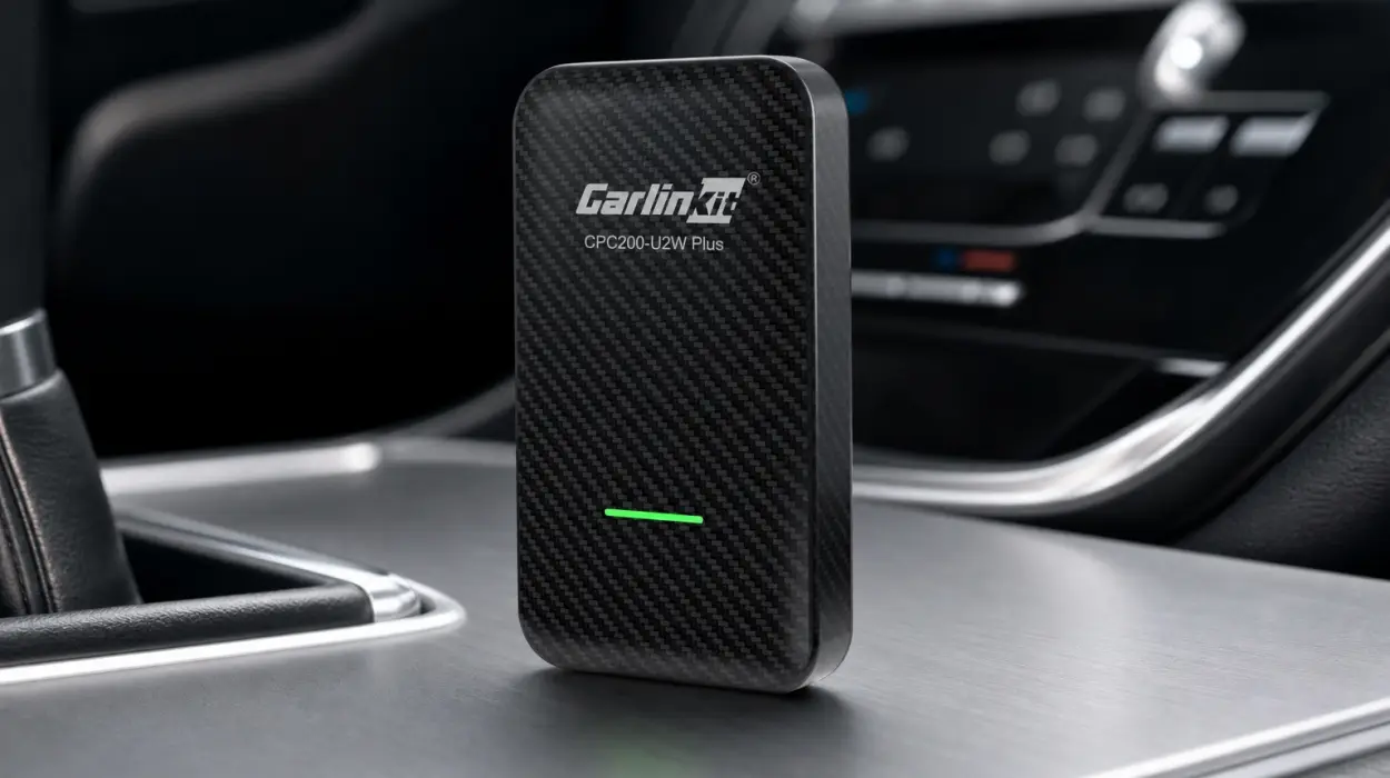 Adaptador Carlinkit 3.0 para CarPlay inalámbrico compatible con Audi, Porsche, Volvo y más