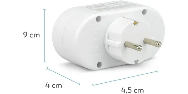 Adaptador de enchufe Garza con 2 tomas