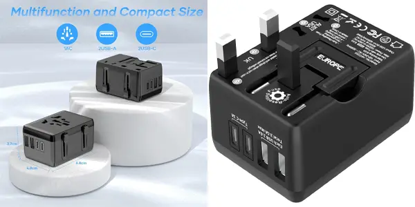 Adaptador de enchufes universal de viaje Ssouwao