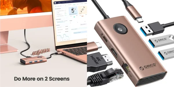 Adaptador USB-C ORICO 6 en 1