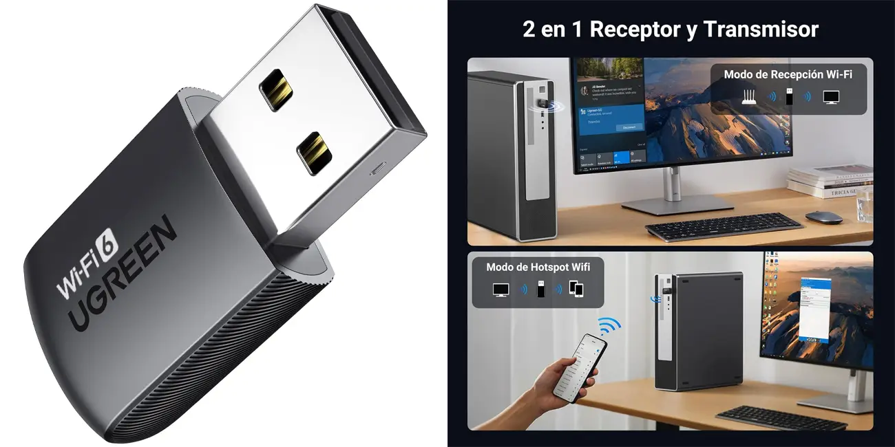 Adaptador USB UGREEN WiFi 6