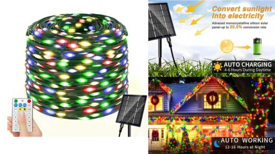 Cadena LED solar AMZxart barata