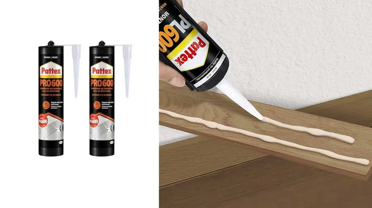 Pack x2 adhesivo Pattex PL600 resistente al agua y a temperaturas extremas